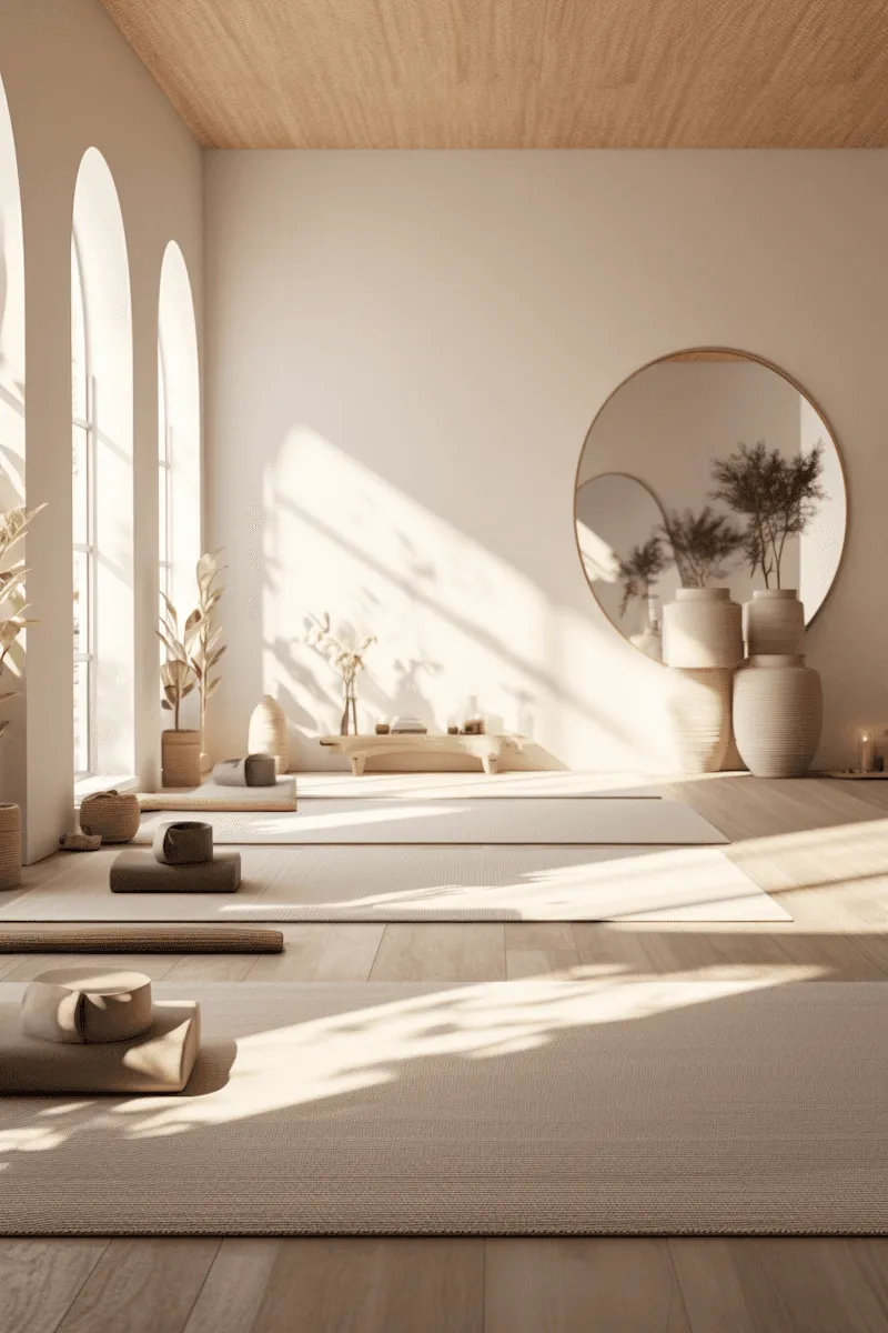 A calm yoga place